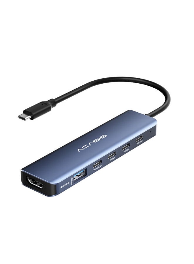 Acasis Type-c Docking Station Usb-c To Hdmi 4k60hz Multi-screen Full-featured C Video Port 10g Adapter Thunderbolt Mac Expansion 0.25m Hb-0101 - Image 3