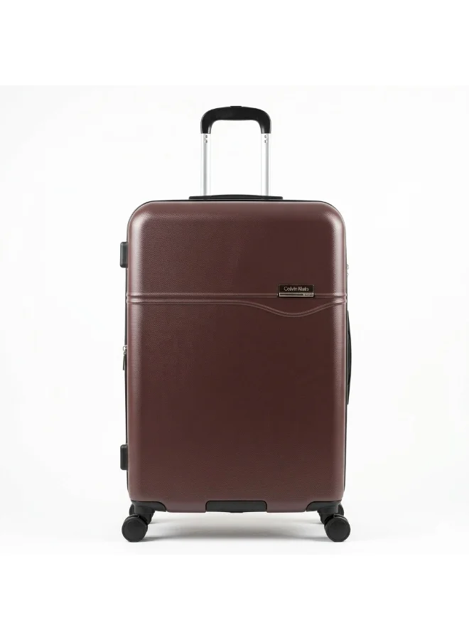 كالفن كلاين حقيبة سفر كالفن كلاين صلبة بعجلات | خفيفة الوزن للغاية بأربع عجلات | لون وردي رمادي