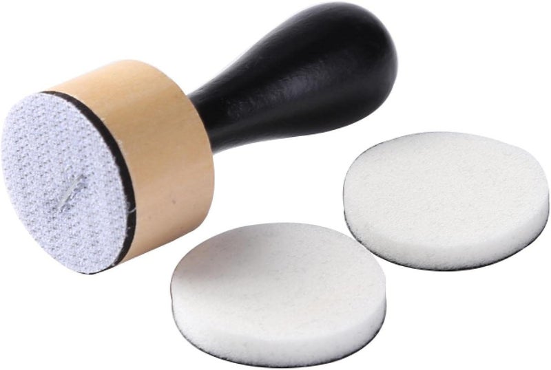 CYFUN DESIGN Bundle -Mini Blending Tool Sets,Include 2 PCS Foam Replacment Foam Pads and 20 Pieces Sanding Discs Medium-Grit Sandpaper for Drawing Distressing Blending and Removing the Extra Colors Arts Supplies - Image 2