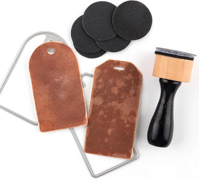 CYFUN DESIGN Bundle -Mini Blending Tool Sets,Include 2 PCS Foam Replacment Foam Pads and 20 Pieces Sanding Discs Medium-Grit Sandpaper for Drawing Distressing Blending and Removing the Extra Colors Arts Supplies - Image 3
