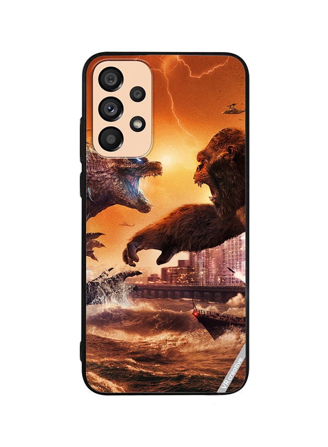 VR CREATIVE Protective Case Cover For Samsung Galaxy A23 Godzilla Vs Kong Design Multicolour - Image 1