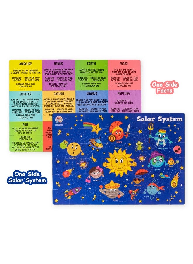 Ratna's Kids Solar System Jigsaw 2 in 1 Combo 48 Pieces Double Sided Jigsaw Puzzle Educational Toys for Kids 3+ Years - Image 3