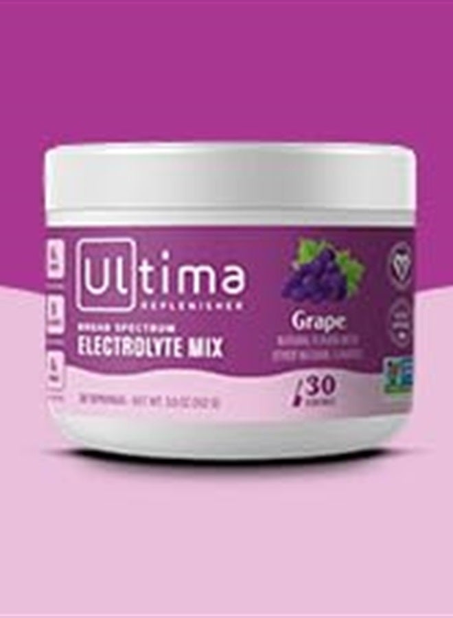 Ultima Replenisher Daily Electrolyte Drink Mix – Grape, 30 Servings – Hydration Powder with 6 Key Electrolytes & Trace Minerals – Keto Friendly, Vegan, Non- GMO & Sugar-Free Electrolyte Powder  - Image 2