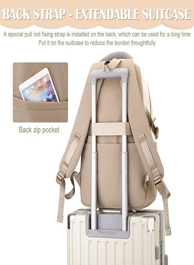 VALUEVIBES Women’s Backpack with Small Zipper Pouch | 18.1 Inch College & Laptop Bag with Cute Accessory | Lightweight Bookbag for School, Travel & Daily Use - Image 3