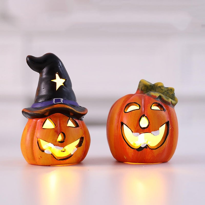 imene Halloween Pumpkin Decorations Figurines Indoorceramic Pumpkin Decorations for Home Display, Party Decor Items (Pumpkin B) - Image 5