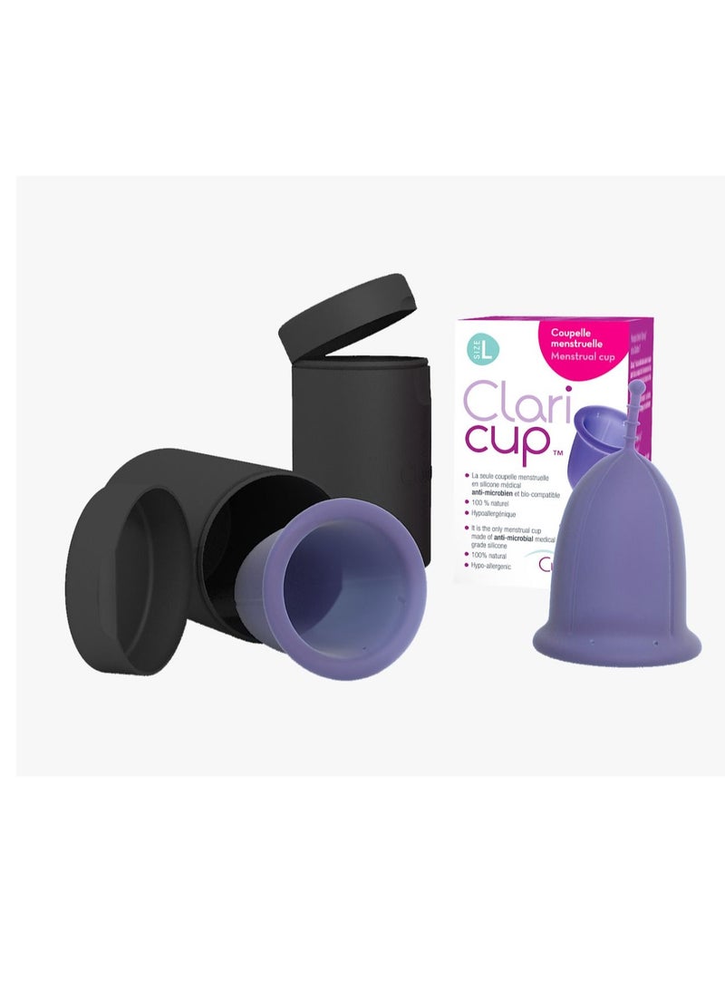 Claricup Antimicrobial Menstrual Cup And Sterilization Box