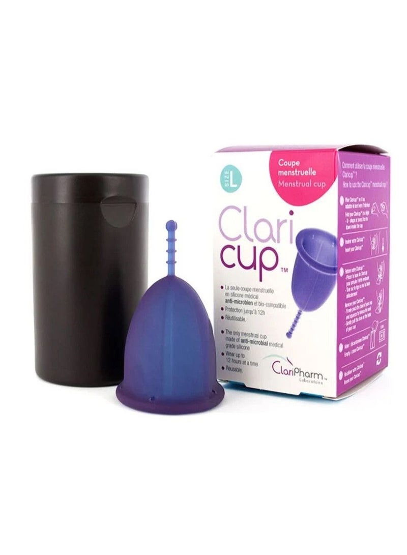 Claricup Antimicrobial Menstrual Cup And Sterilization Box
