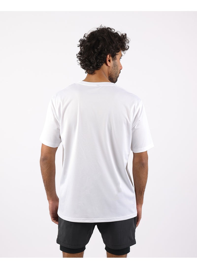 أتوم Prime Fit Men's White T-Shirt - Image 2