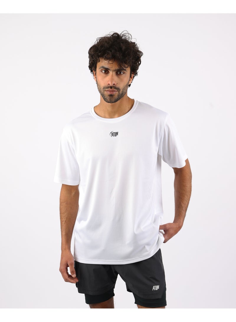 أتوم Prime Fit Men's White T-Shirt - Image 1