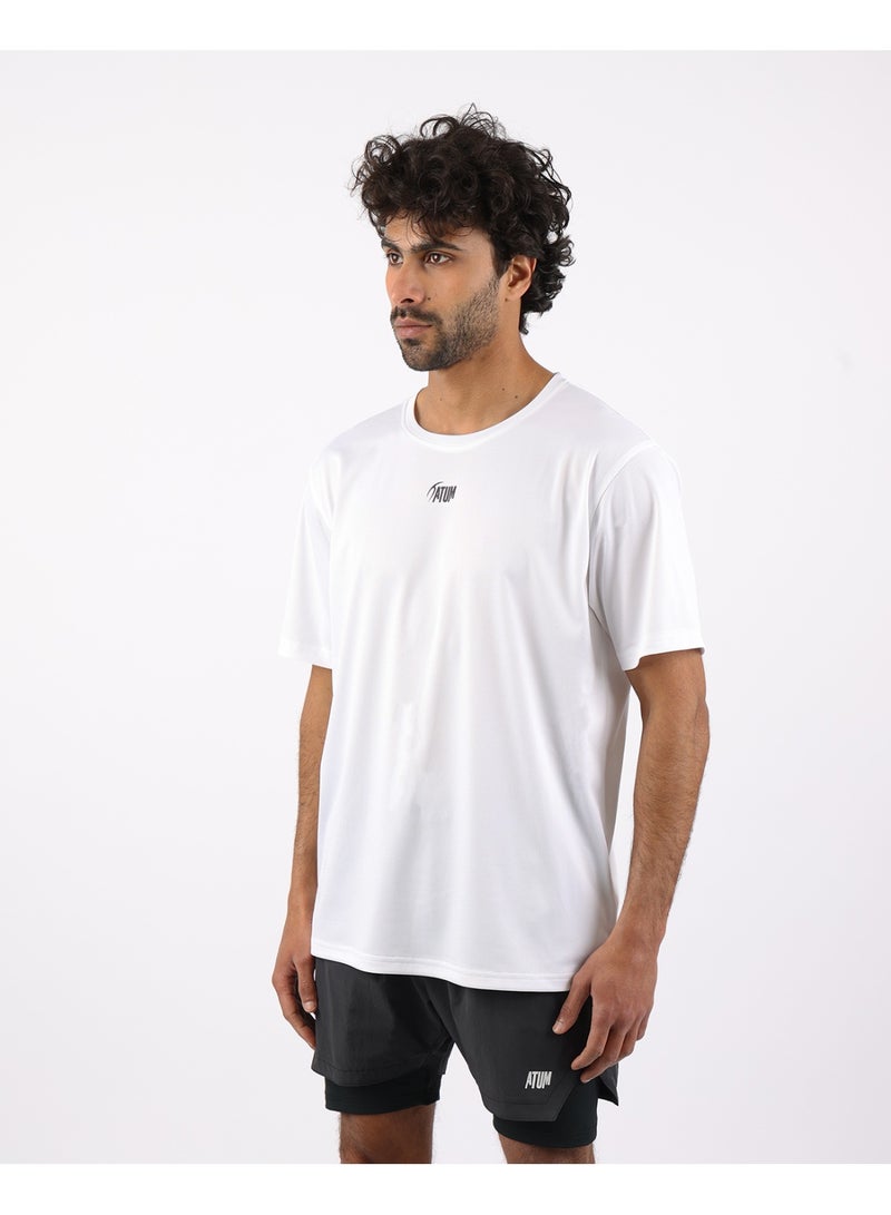 أتوم Prime Fit Men's White T-Shirt - Image 5