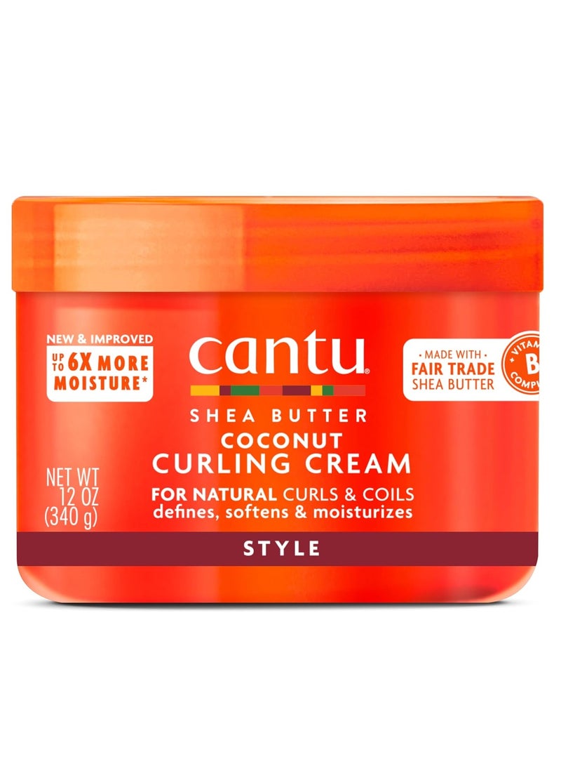 Cantu Coconut Curling Cream with Shea Butter for Natural Hair Packaging may vary - Image 1