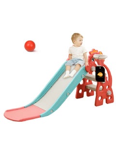 MaBaby 2 In 1 Multifunctional Sports Entertainment Children's Slide With Basketball Stand Combinable And Foldable Suitable For Indoor And Outdoor  - Image 1