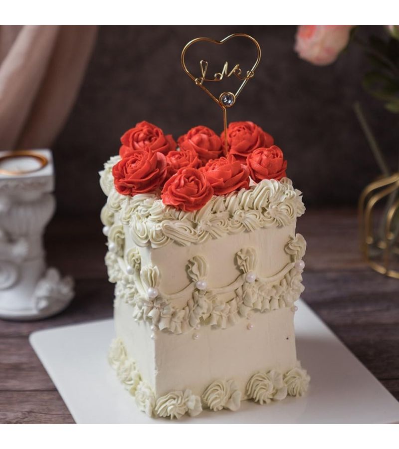 2pcs Rose Silicone Fondant Molds 6 Cavity Flower Cake Resin Baking Tool - Image 2