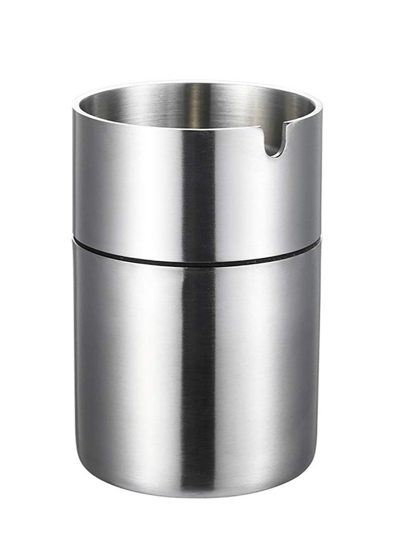 Captaintech Stainless Steel Ashtray, Outdoor Ashtray, Windbreaker Ashtray, Car Ashtrays, Ash Tray for Household Office Garden  - Image 1