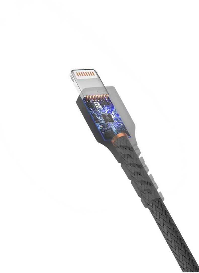 Pack of 3 iGrey USB-A to Lightning Cable 1m – Made in Saudi Arabia MFi Certified – Compatible with iPhone 11, 12, 13, 14 – Fast Charging and Reliable Quality