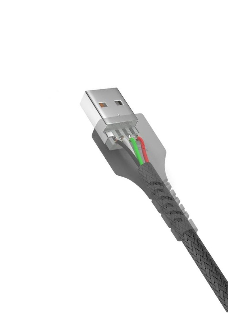 Pack of 3 iGrey USB-A to Lightning Cable 1m – Made in Saudi Arabia MFi Certified – Compatible with iPhone 11, 12, 13, 14 – Fast Charging and Reliable Quality