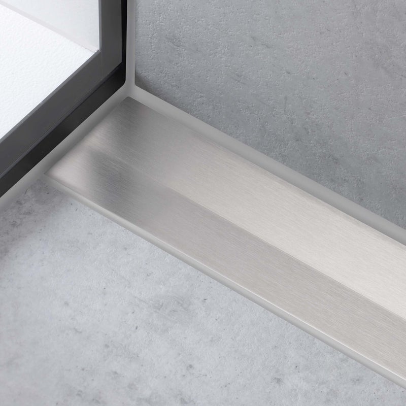 Hansgrohe 56051800 RainDrain Flex Drain 800 Can be Shortened for Wall Mounting Brushed Stainless Steel Complete set shower channel, Large(Size Label:X-Large) - Image 2