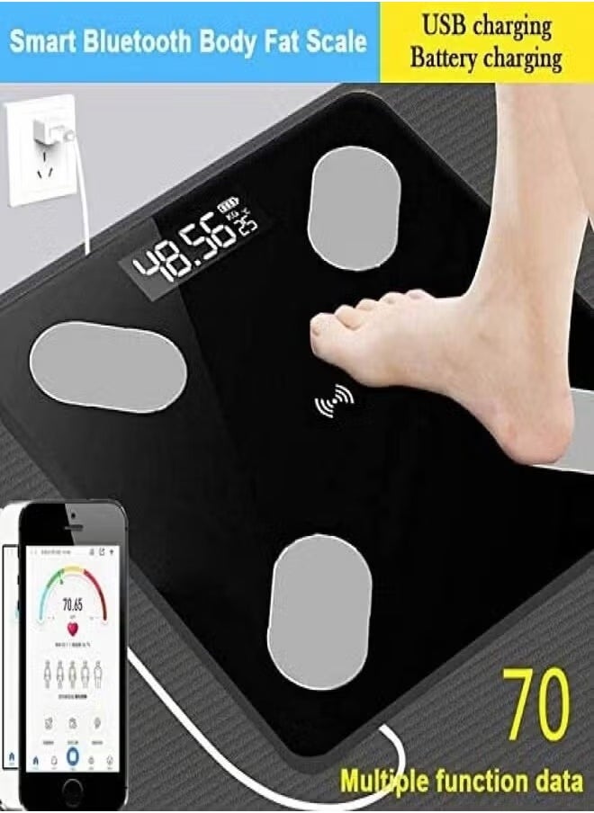 TIGER Bluetooth Electronic Weighing Scale – Body Composition Monitor with Smartphone App, Accurate Measurement of Weight, BMI, Muscle Mass & More, Ideal Health Tracker & Gift for Family - Image 3