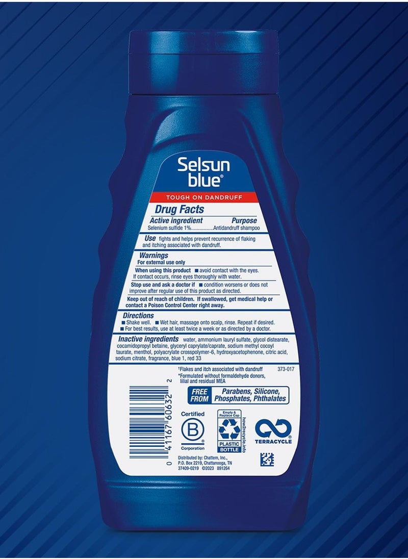 Selsun blue Selsun Blue Medicated Maximum Strength Dandruff Shampoo, 11 Fl Oz, Pack of 1  - Image 2