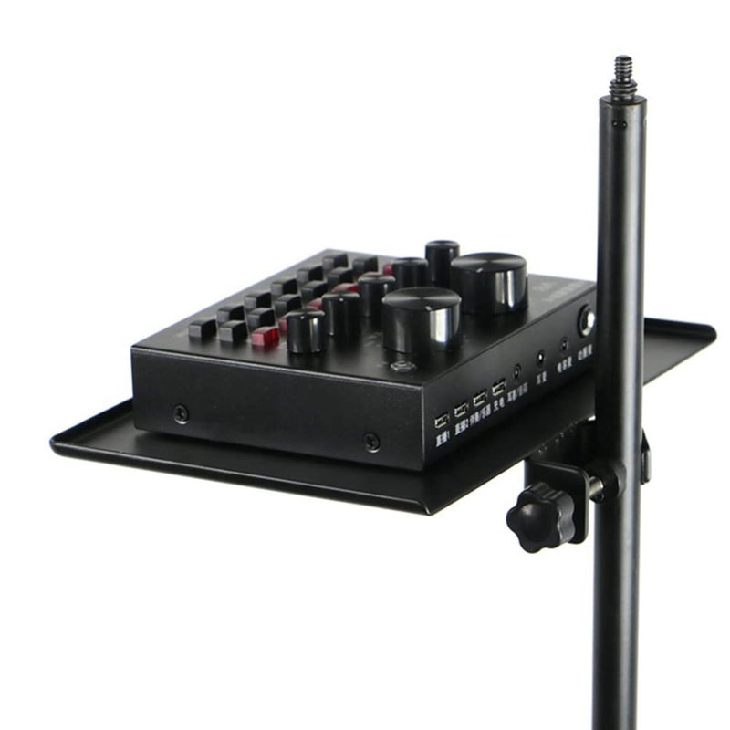 Black Microphone Holder Stand Clamp On Sound Tray For Live Broadcast - Image 2