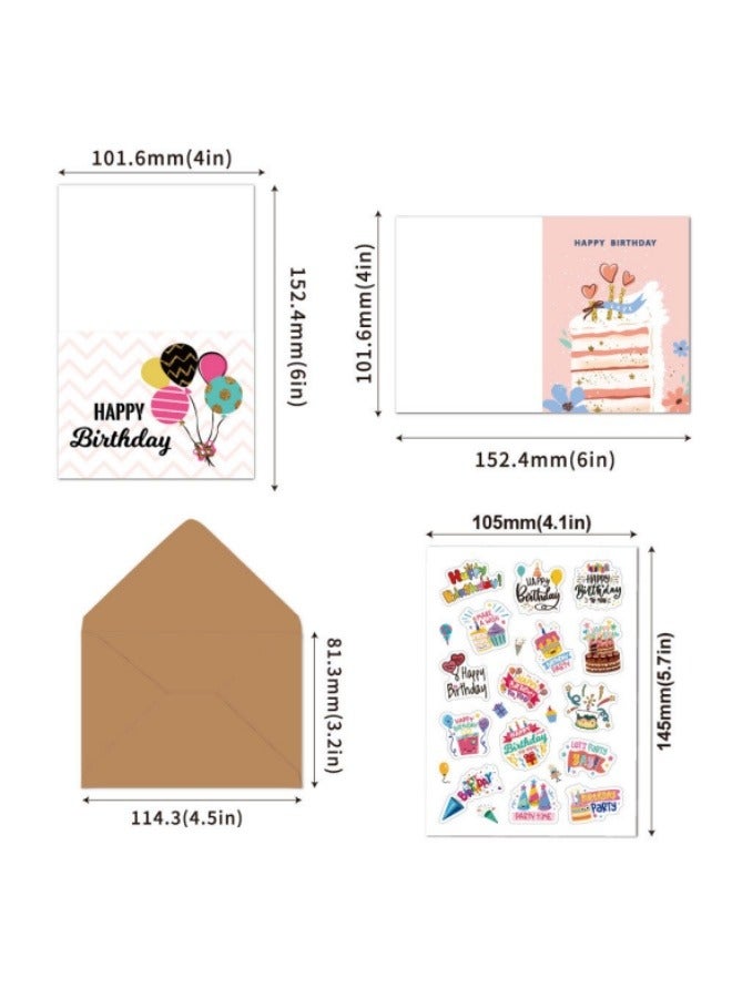Generic Happy Birthday Greeting Card Set Children's DIY Combination Set With Envelope Handwritten Blessing Birthday Card  - Image 3