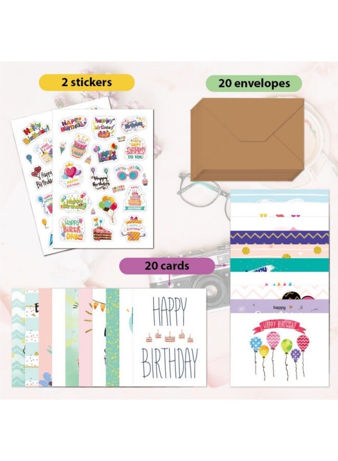 Generic Happy Birthday Greeting Card Set Children's DIY Combination Set With Envelope Handwritten Blessing Birthday Card  - Image 2