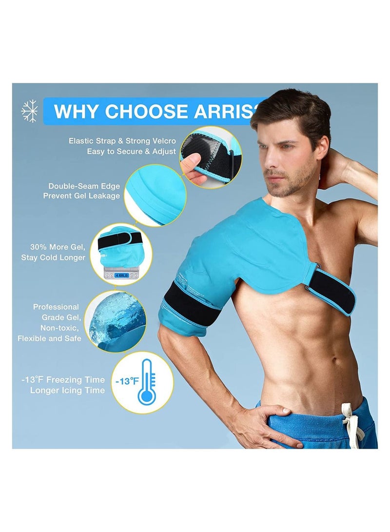 كيس ثلج للكفة المدورة للكتف لتخفيف آلام الكتف إصابات الكتف الرياضية الكتف الأيسر أو الأيمن - Image 3