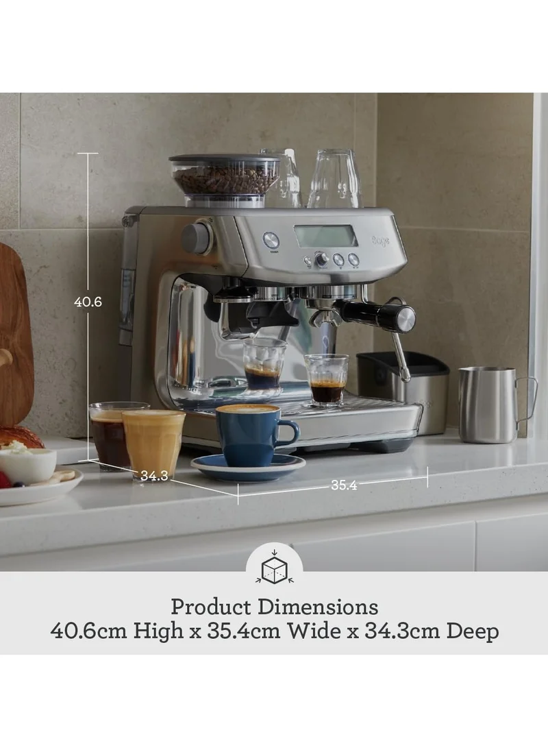 Sage The Barista Pro, Bean to Cup Coffee Machine with Grinder and Milk Frother, Brushed Stainless Steel - UAE Version, 2 Year Warranty