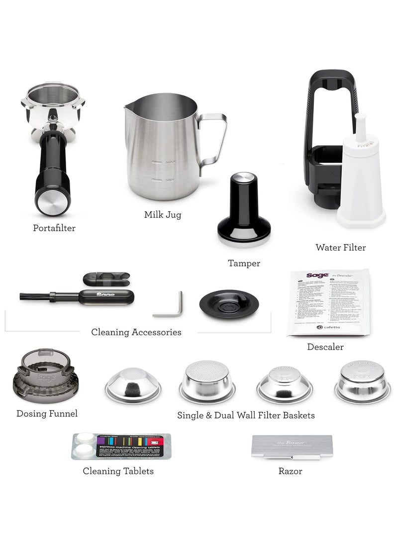 Sage - The Barista Pro, Bean to Cup Coffee Machine with Grinder and Milk Frother, Brushed Stainless Steel - UAE Version, 2 Year Warranty - Image 1