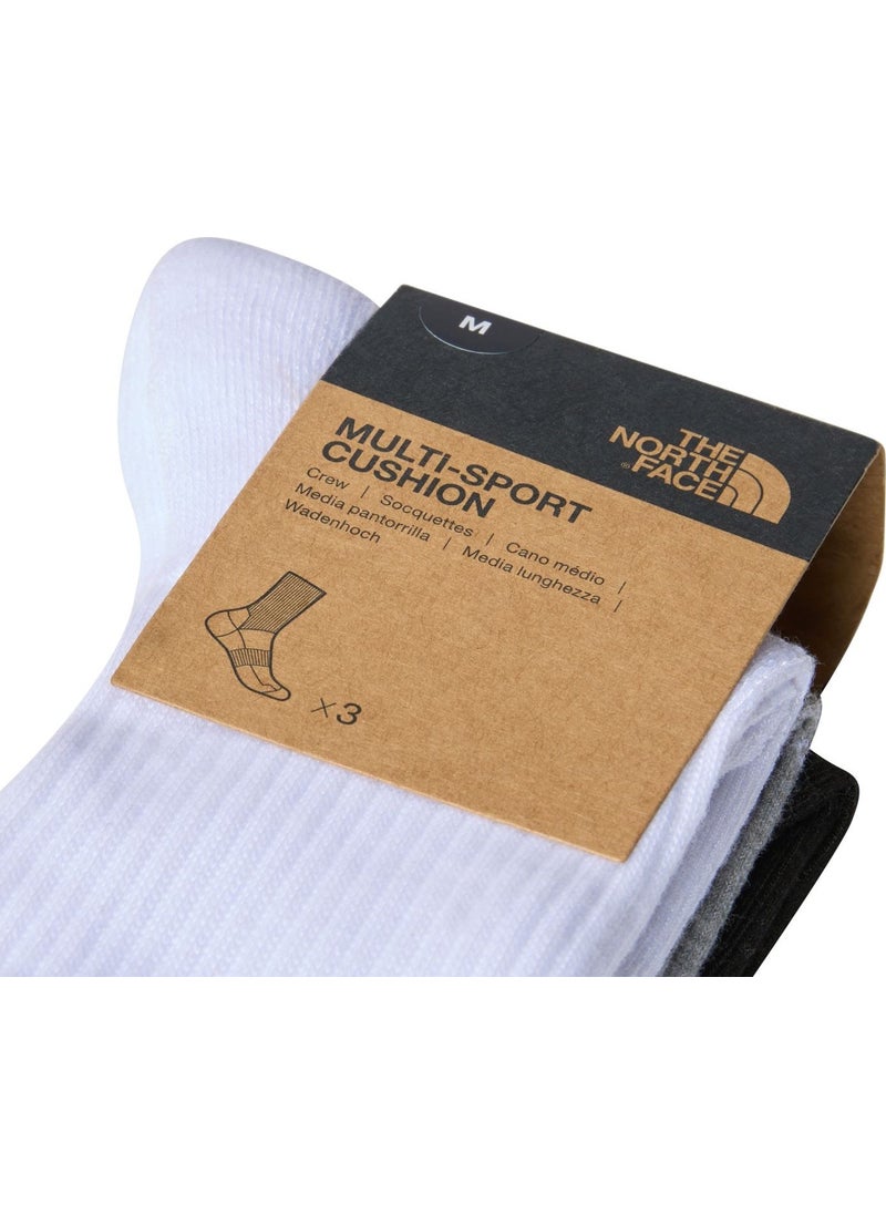 THE NORTH FACE Multi Sport Cush Crew Sock 3p Socks NF0A882H3OW1  - Image 3