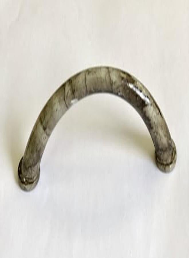 Kitchen And Cabinet Handle, Light Gray Color With Dark Gray Veining, Metal Material, Made In Taiwan, Length 9.6 Cm, 96 Mm - Image 3