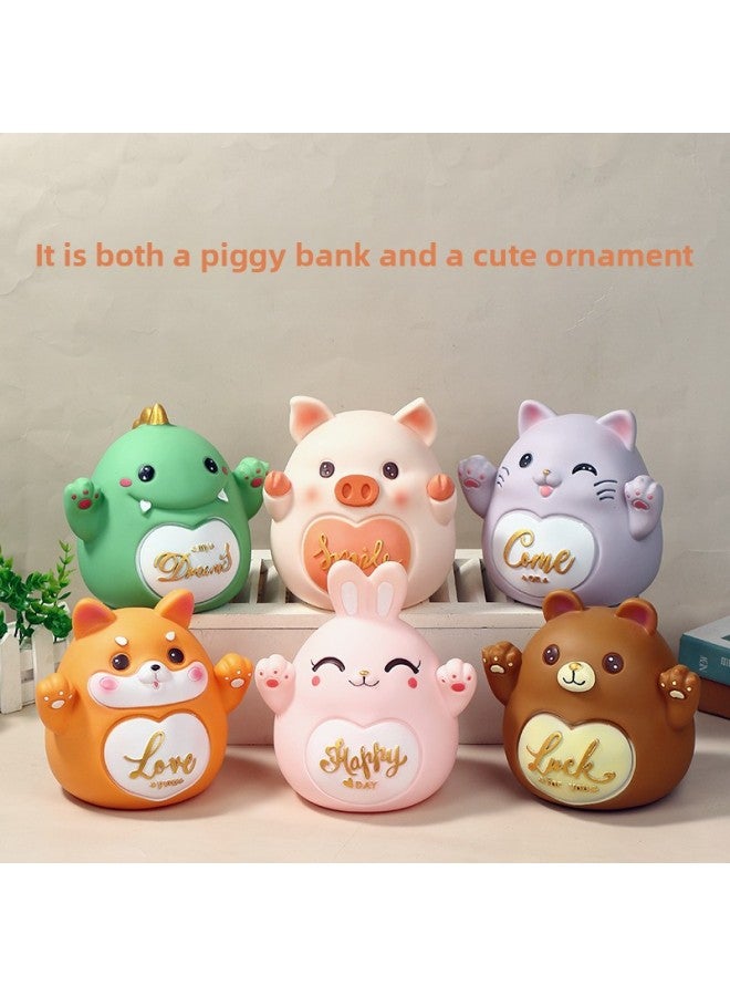 Children's gy Bank 3-10 Years Old To Cultivate The Habit Of Saving Money Can Enter And Leave The gy Bank But Not The Birthday gy Bank-Color:049 Waving Cat Large-Dimensions:Can Be Saved And Desirable - Image 2