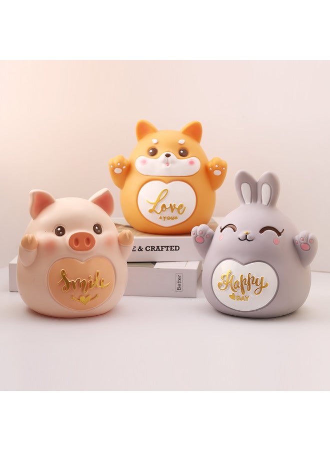 Children's gy Bank 3-10 Years Old To Cultivate The Habit Of Saving Money Can Enter And Leave The gy Bank But Not The Birthday gy Bank-Color:049 Waving Cat Large-Dimensions:Can Be Saved And Desirable - Image 4