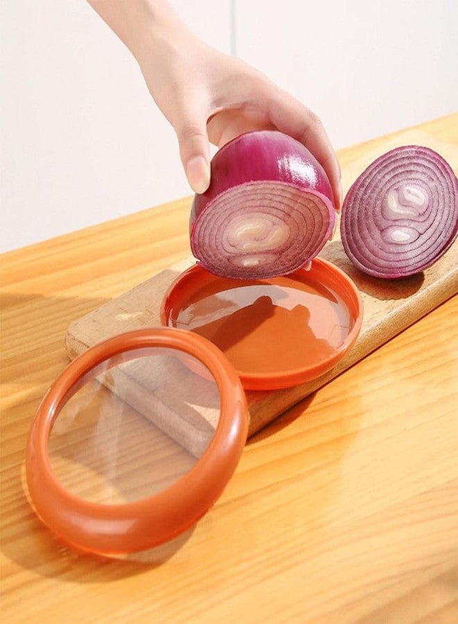 LINXIU Fruit and Vegetable Storage Containers for Fridge Avocado Saver Reusable Onion Storage Container Holder Keeper Fresh Stretch Pod 2Pcs - Image 5