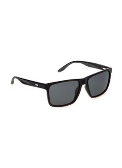 FILA Men's Polarized  Sunglasses SFI726 57Z42P - Lens Size: 57 Mm - Total Shiny Black  - Image 3