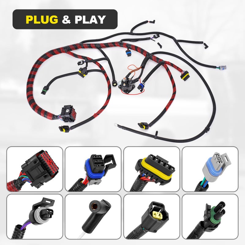 YEHERIT F7TZ9A451CA Engine Wiring Harness Assembly Compatible with 1997 Ford F-250 HD F-350 F-Super Duty 7.3L Diesel Replace# F7TZ-9A451-CA - Image 3