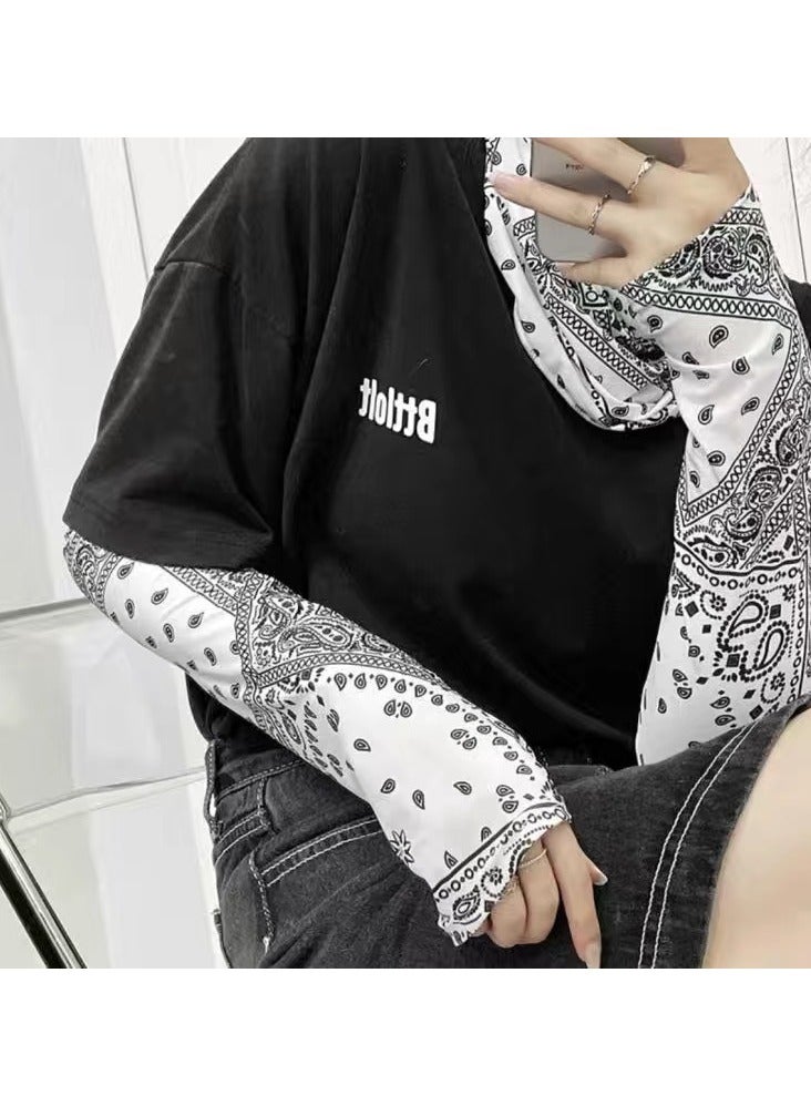 Sun Protection Cooling Arm Sleeves Outdoor UV Protective Gear