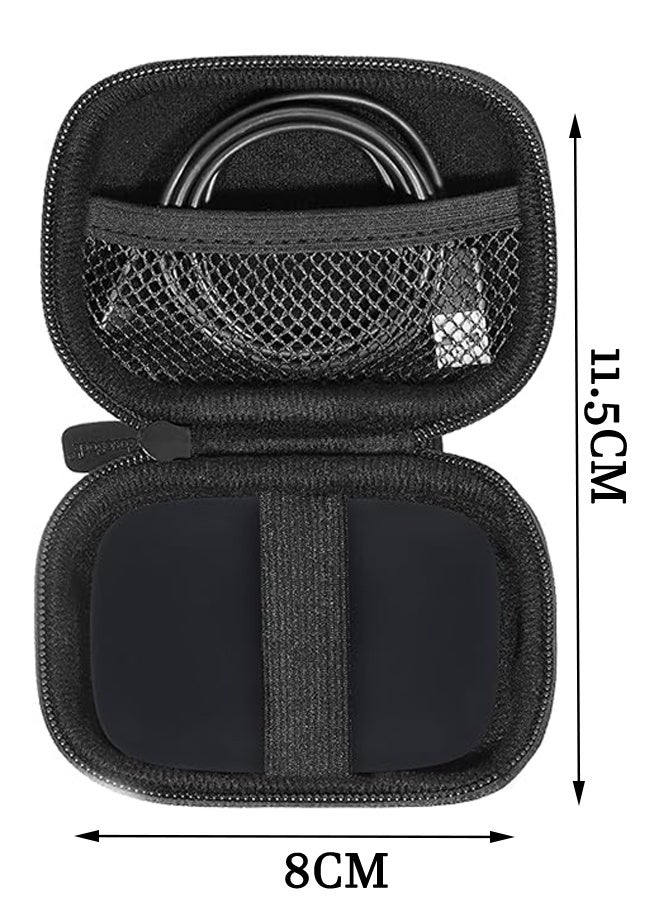 Carrying & Protective Case for Digital Camera, Small Camera Pouch forTravel Cameras, Waterproof Shockproof Case - Black - Image 2