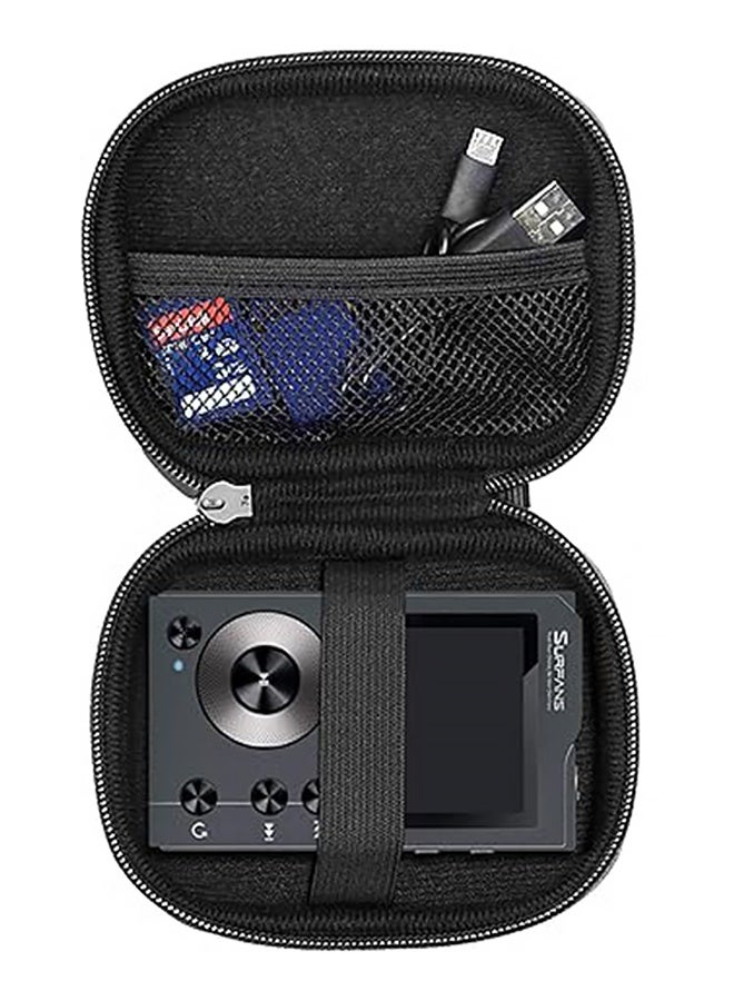 Carrying & Protective Case for Digital Camera, Small Camera Pouch forTravel Cameras, Waterproof Shockproof Case - Black - Image 3