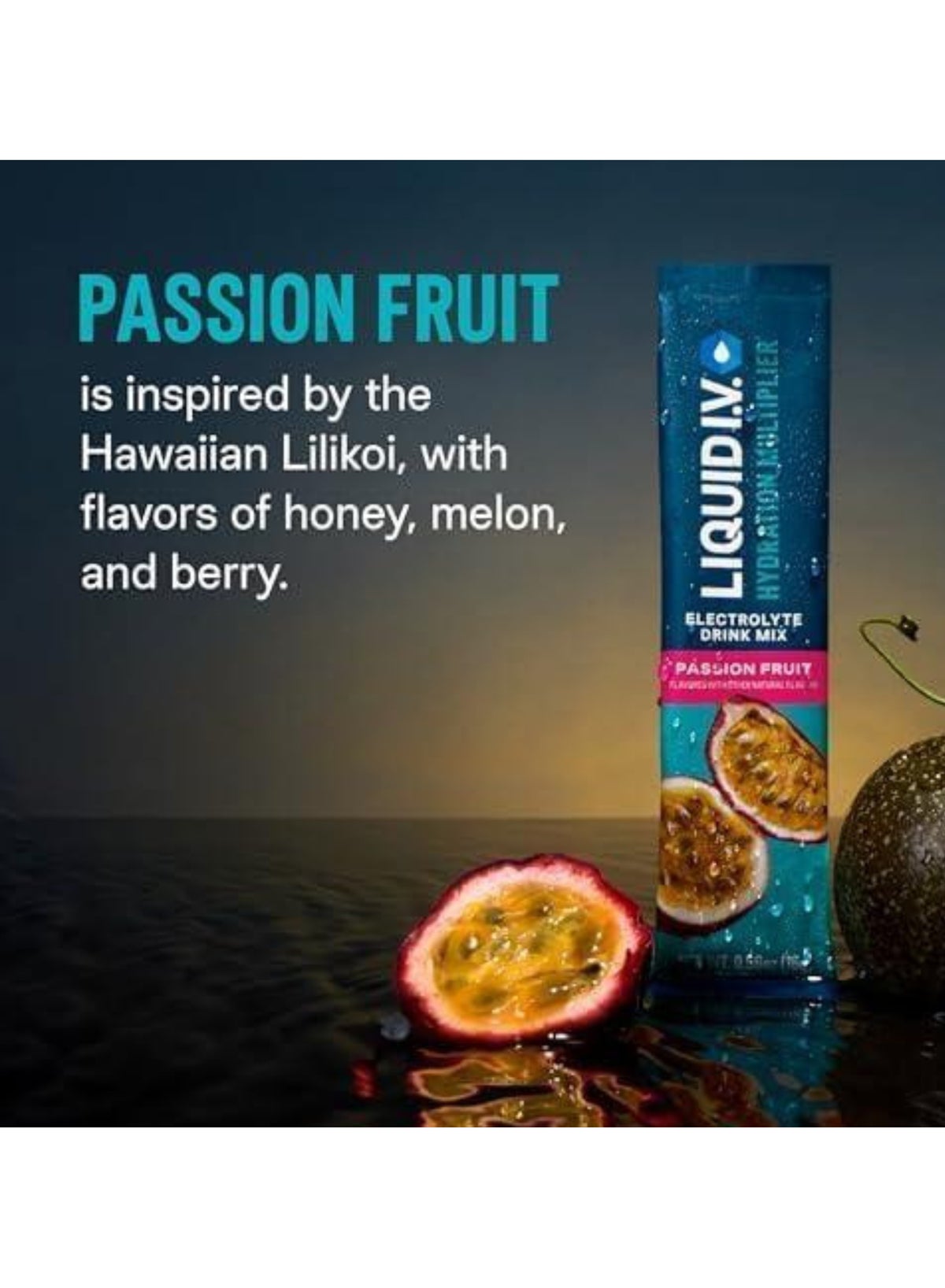 Hydration Multiplier, Electrolyte Drink Mix, Passion Fruit, 10 Stick Packs, 0.56 Oz (16 G) Each
