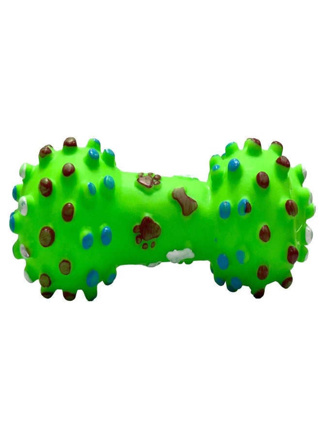 PET WORLD Vinyl Spike Dumbell | Good for Teething | for Puppies, Dogs with Noise | 100% Natural Rubber Food Grade Quality | Great for Playing Fetch | Safe and Durable for Pets | - Image 1