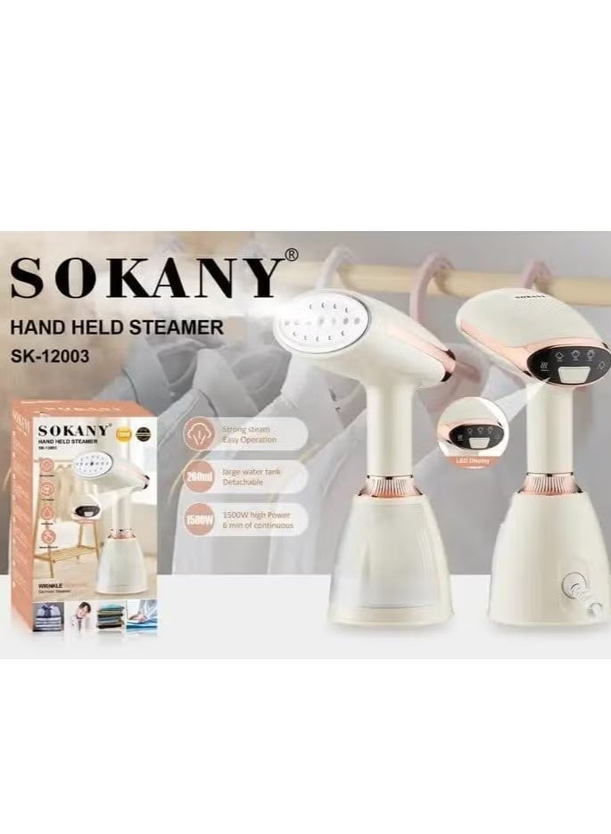 Sokany SK-12003 1500W Hand Hield Clothes Steam Iron, 260 mm Size, 1 Year Warranty - Image 3