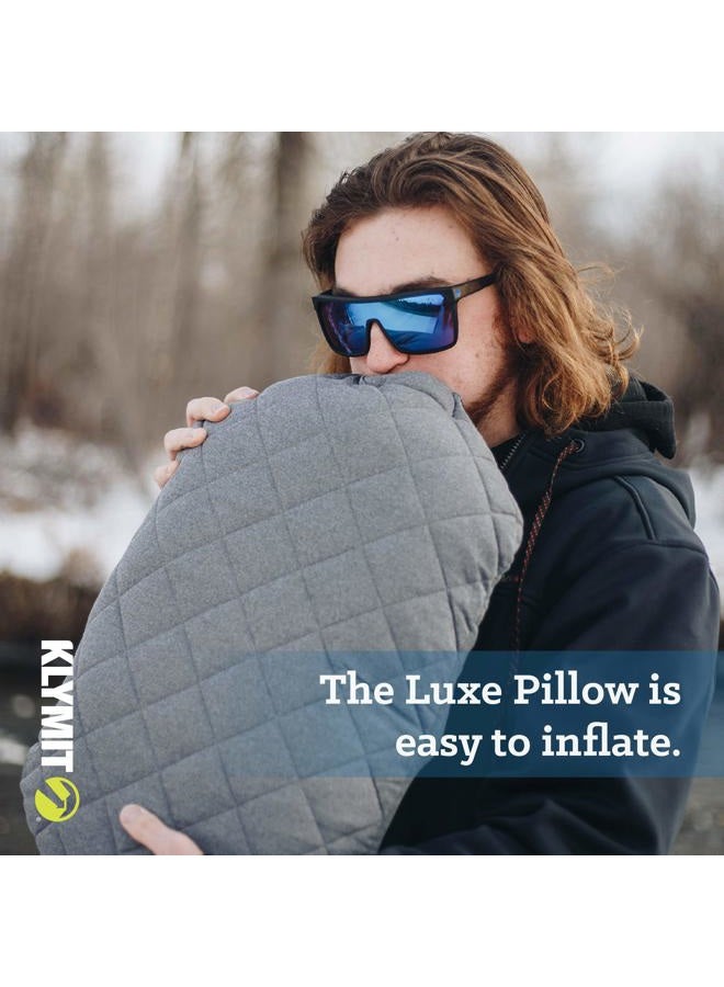 Klymit Luxe Travel Pillow, Lightweight Inflatable Hybrid Airplane, Backpacking, Hammock, and Camping Pillow - Image 3