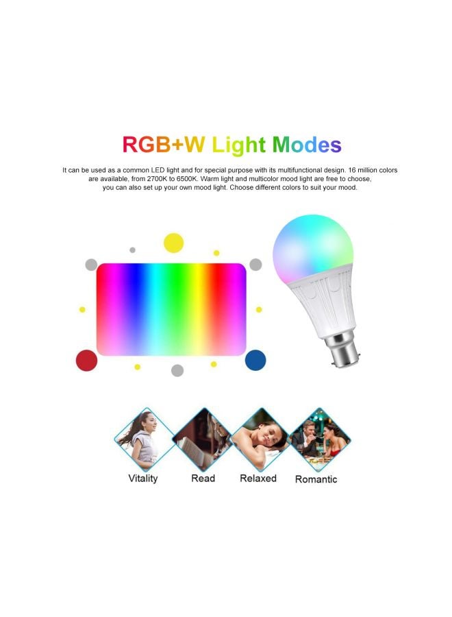 إسكدنيا مصباح LED ذكي يعمل بتقنية الواي فاي أخضر/وردي/أصفر - Image 3