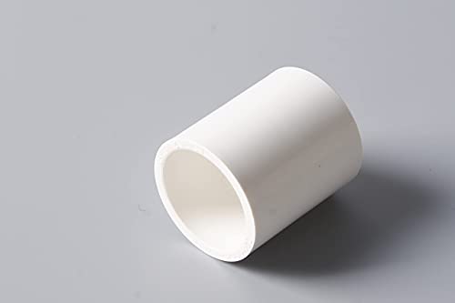 Rainbow Dream 1/2 Inch PVC Coupling Adapter Pipe Fitting (Socket x Socket) - 15 Pack, White - Image 3