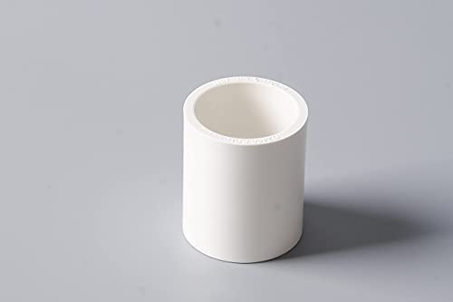 Rainbow Dream 1/2 Inch PVC Coupling Adapter Pipe Fitting (Socket x Socket) - 15 Pack, White - Image 5