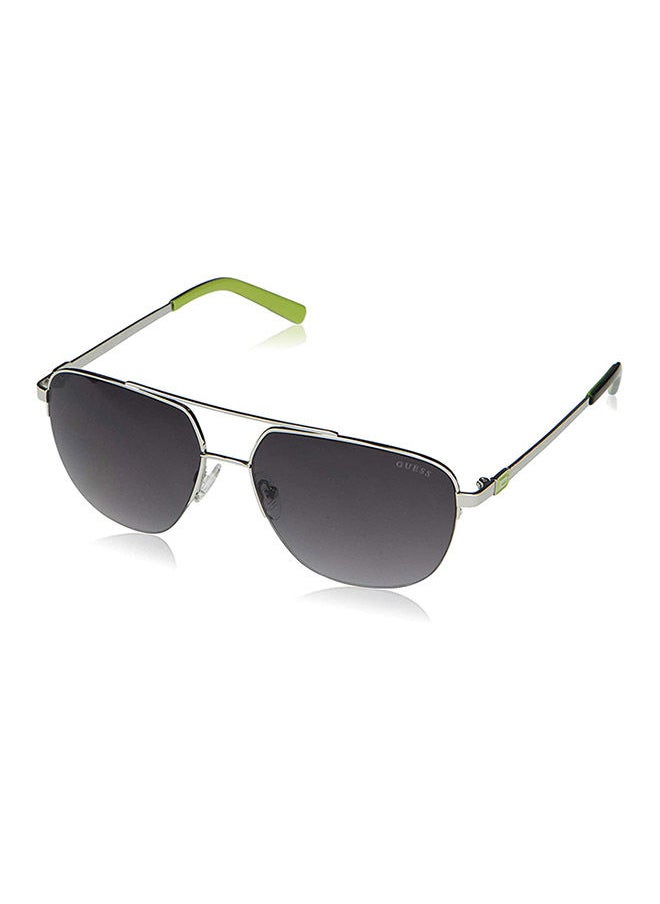 GUESS Full Rim Aviator Frame Sunglasses GF5065 10B - Lens Size: 60mm - Shiny Light Nickeltin Large  - Image 1