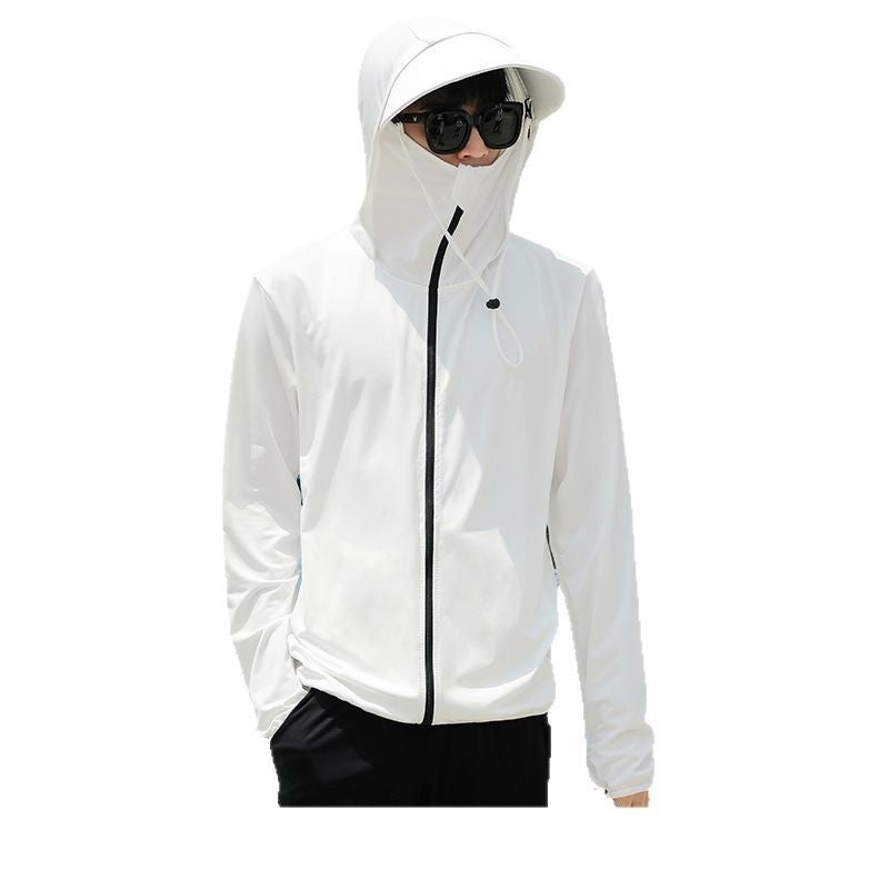 Men's Summer Ice Silk UPF50+ Loose Sun Protection Jacket - Image 5