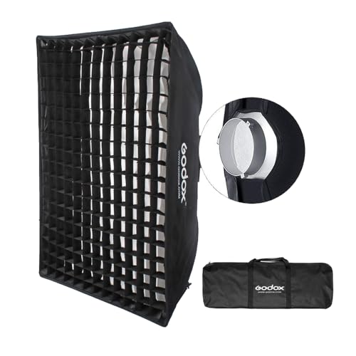 Godox 80cm x 120cm 315x472 Strip Beehive Honeycomb Grid Softbox Bowens Mount for Godox Flash Light and Other Studio Flash Light - Image 1