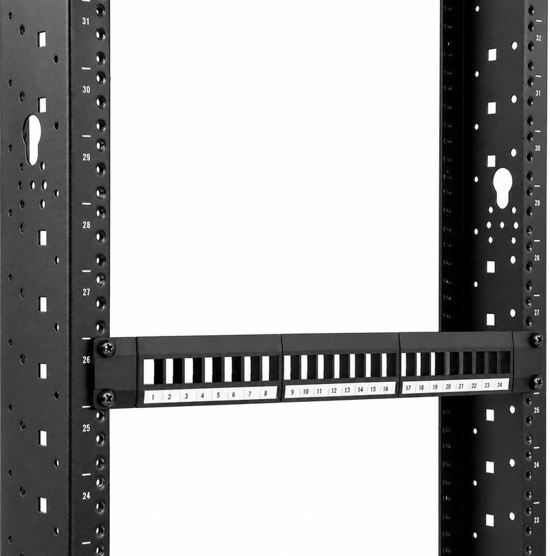 taradhin 24-Port Blank Keystone Patch Panel | 1U Rackmount & Wall Mount | UTP Modular Network Organizer | Compatible with Cat5e,Cat6,Cat6A | High-Density Structured Cabling Solution for Home,Office,Data Center - Image 4